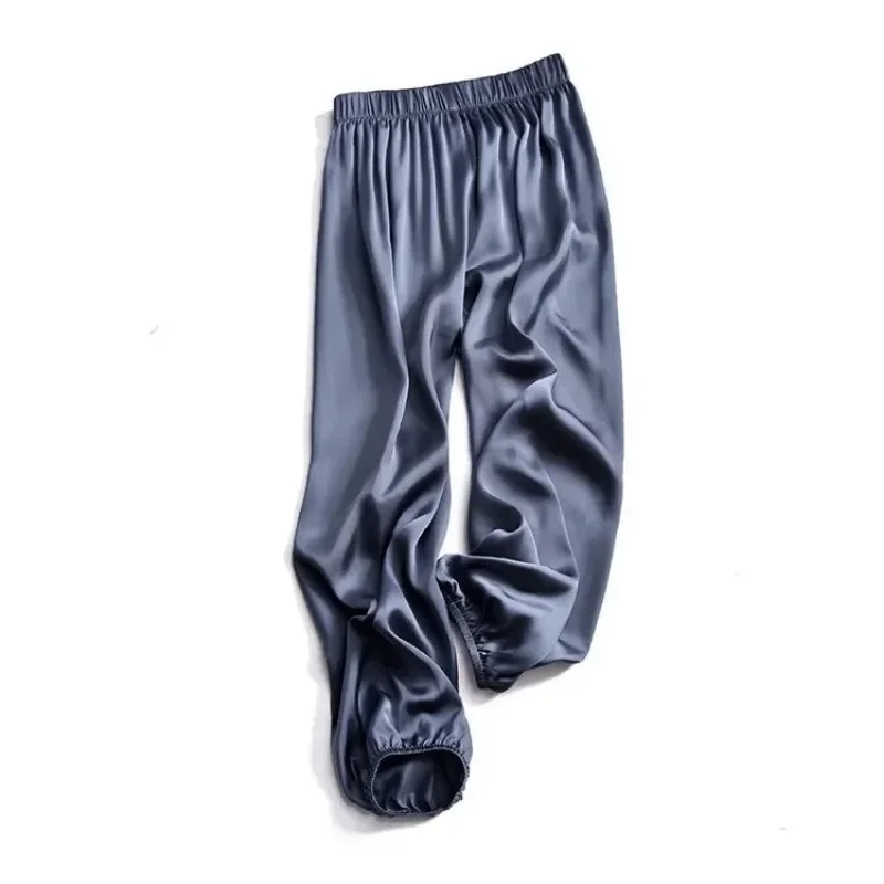 Summer Anti-mosquito Pants for Women Casual Satin Light Cool Comfortable Harem Pants