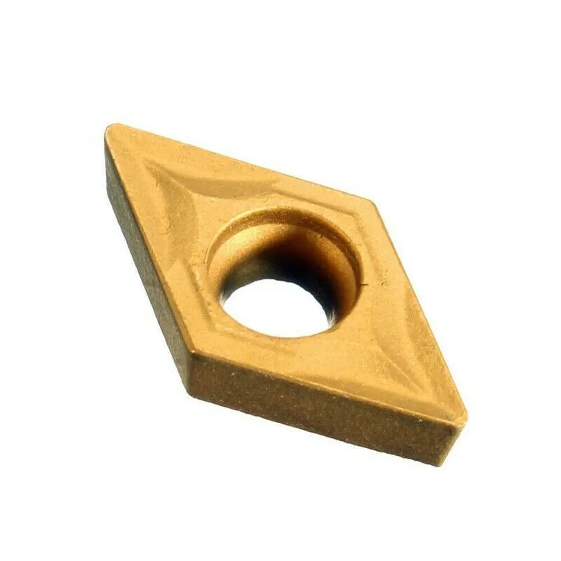 High Toughness 10Pcs DCMT070204 YBC251 Carbide Inserts CNC Lathe Cutter for Semi Finishing Rough Machining of Stainless Steel