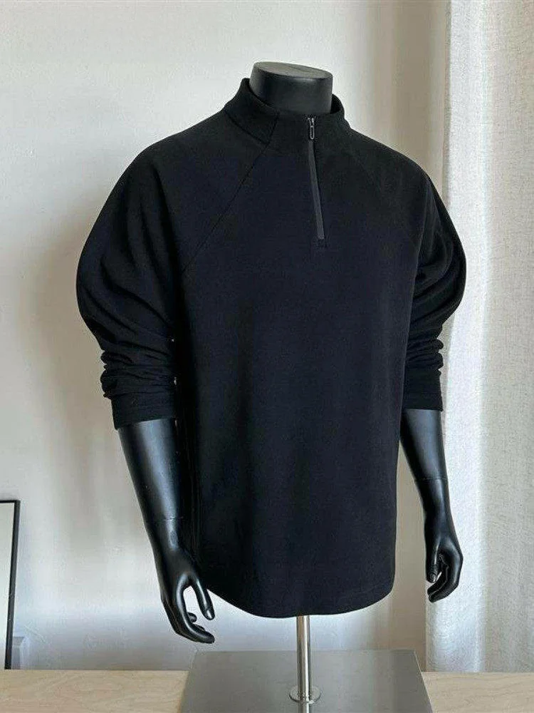 

Мужская теплая термофутболка с длинным рукавом на молнии для зимнего велоспорта, американский стиль