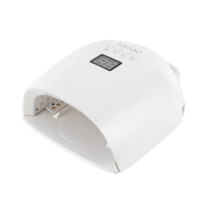 Lampada per unghie professionale a LED UV da 86 W per manicure Macchina per asciugare lo smalto gel wireless con manico Attrezzatura per manicure a luce rossa