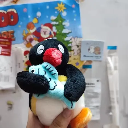 Genuine Pingu Plays My Day Fish Goose Series Blind Box Mystery Box Plush Doll Action Figure Toy Model Kid Birthday Xmas Gift