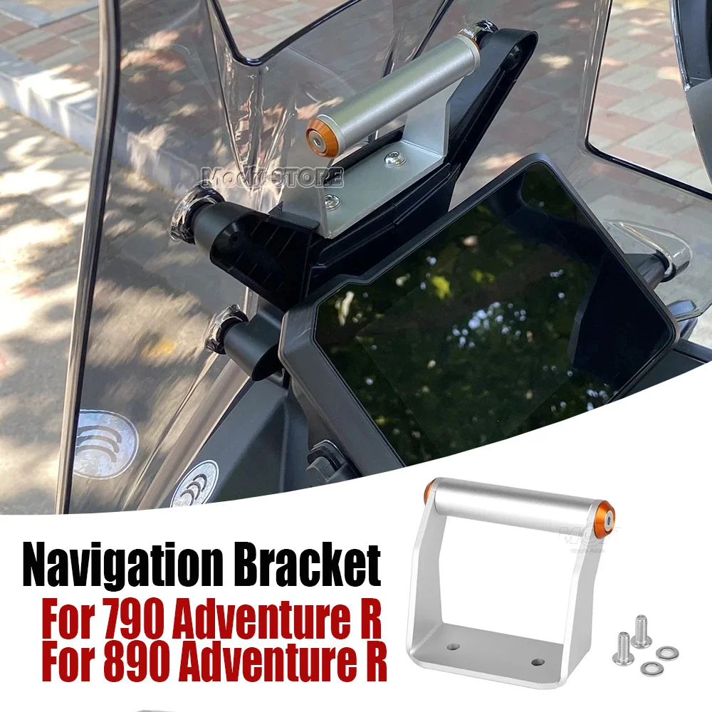 New Motorcycle Navigation GPS Bracket Front Phone Bracke Accessories For 790 890 Adventure ADV R 890 ADVENTURE Adv R 2023 2024