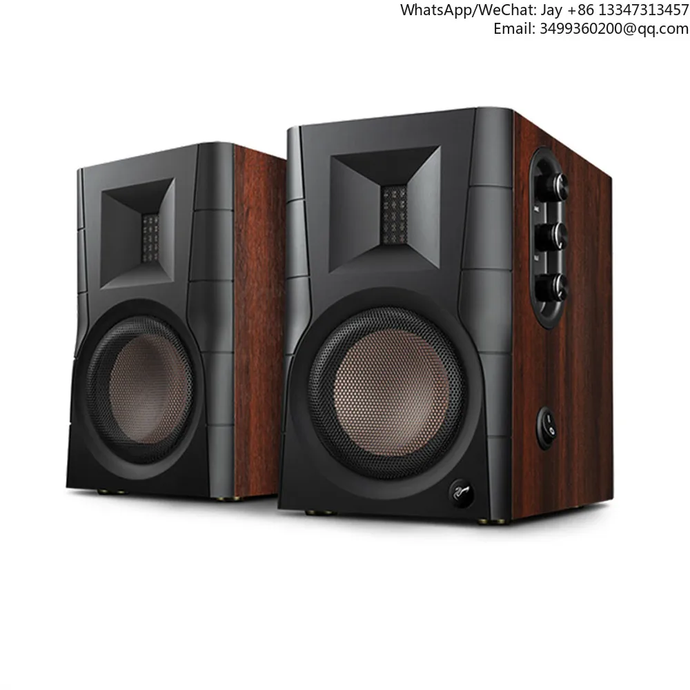 

HV-04 Swans Speakers D100 Powered Bookshelf Speaker 2.0 Active BT 5.0 Speaker For TV/ HIGH FIDELITY TWEETER