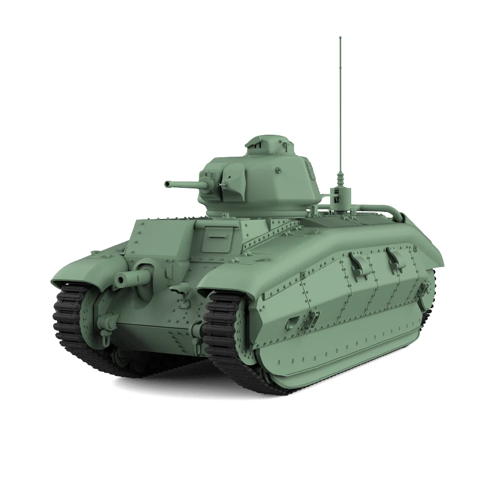 

France B1 Heavy Tank (Phase III) SSMODEL SS652 1/87 1/48 1/160 HO Scale Railway Military Model Kit Miniature Static