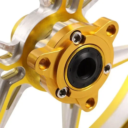 Electric motorcycle PDS aluminum alloy wheel hub U1 UQI US U + modified front wheel hub front steel ring 12 inches
