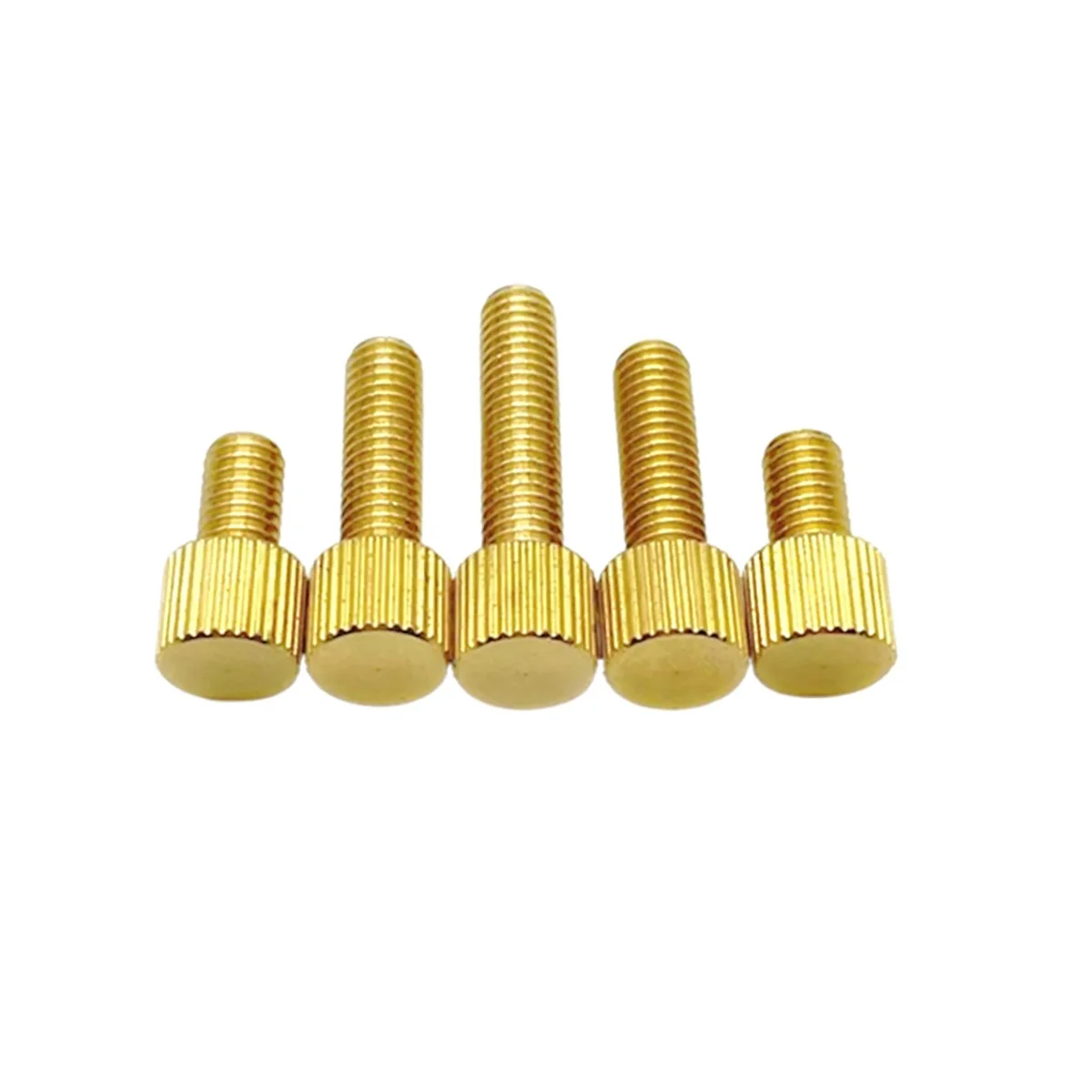 Brass Single Head Hand Screw/Knurled Flat Head Bolt M2M2.5M3M4M5M6