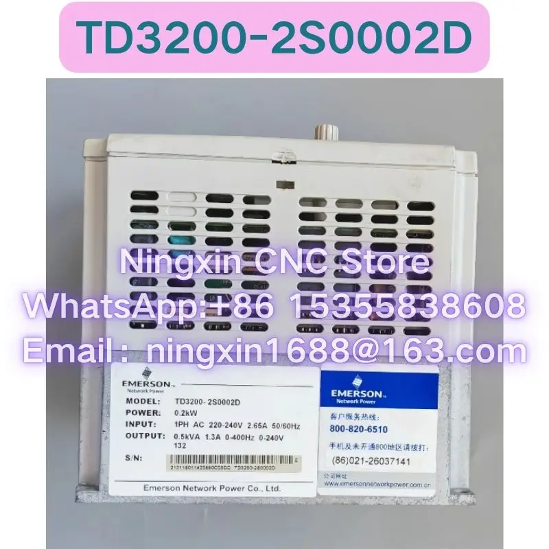 Second-hand TD3200-2S0002D inverter Functional test OK Fast delivery