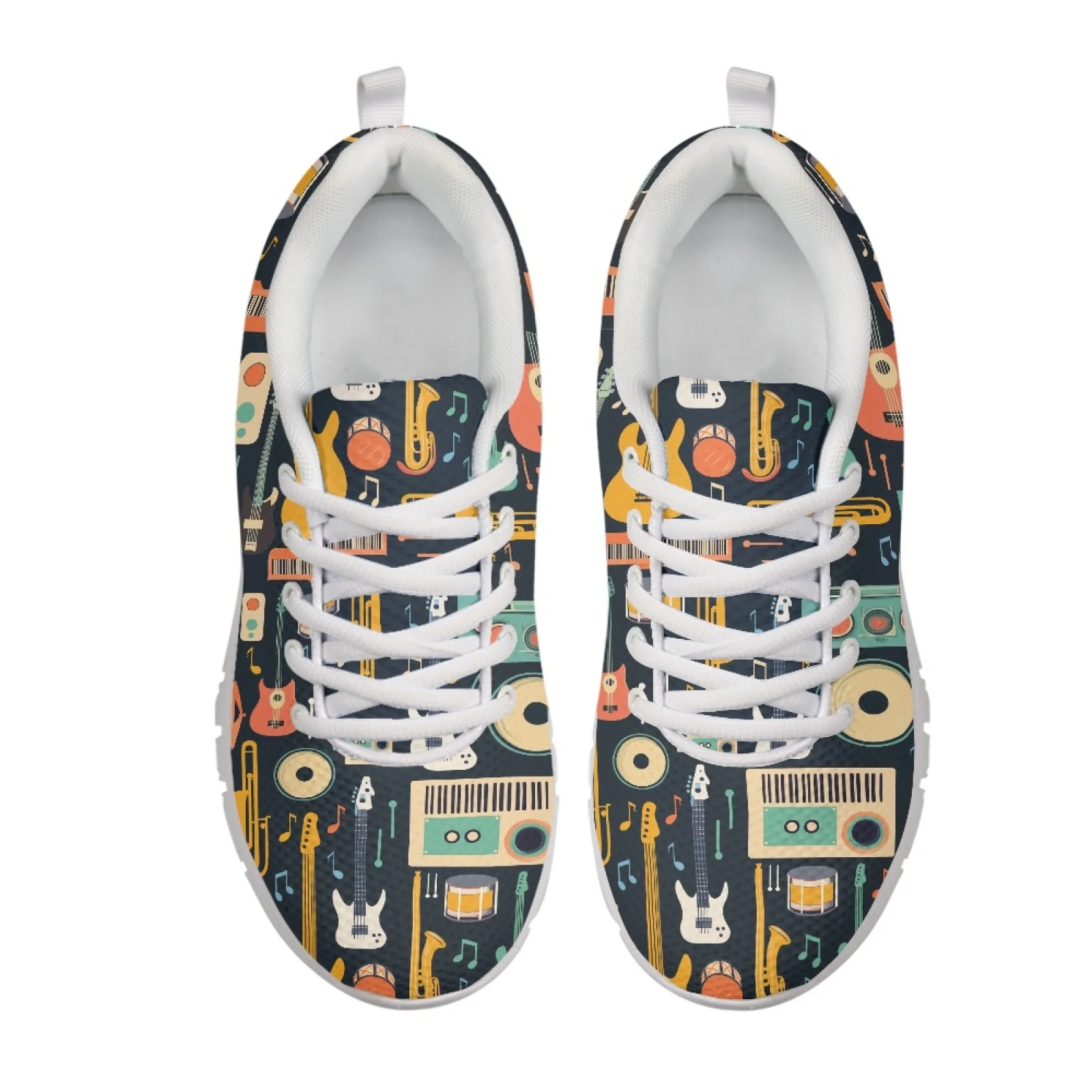 Coloranimal Music Gear Print Women Running Shoes Breathable Lightweight Women's Sports Shoe for Travel