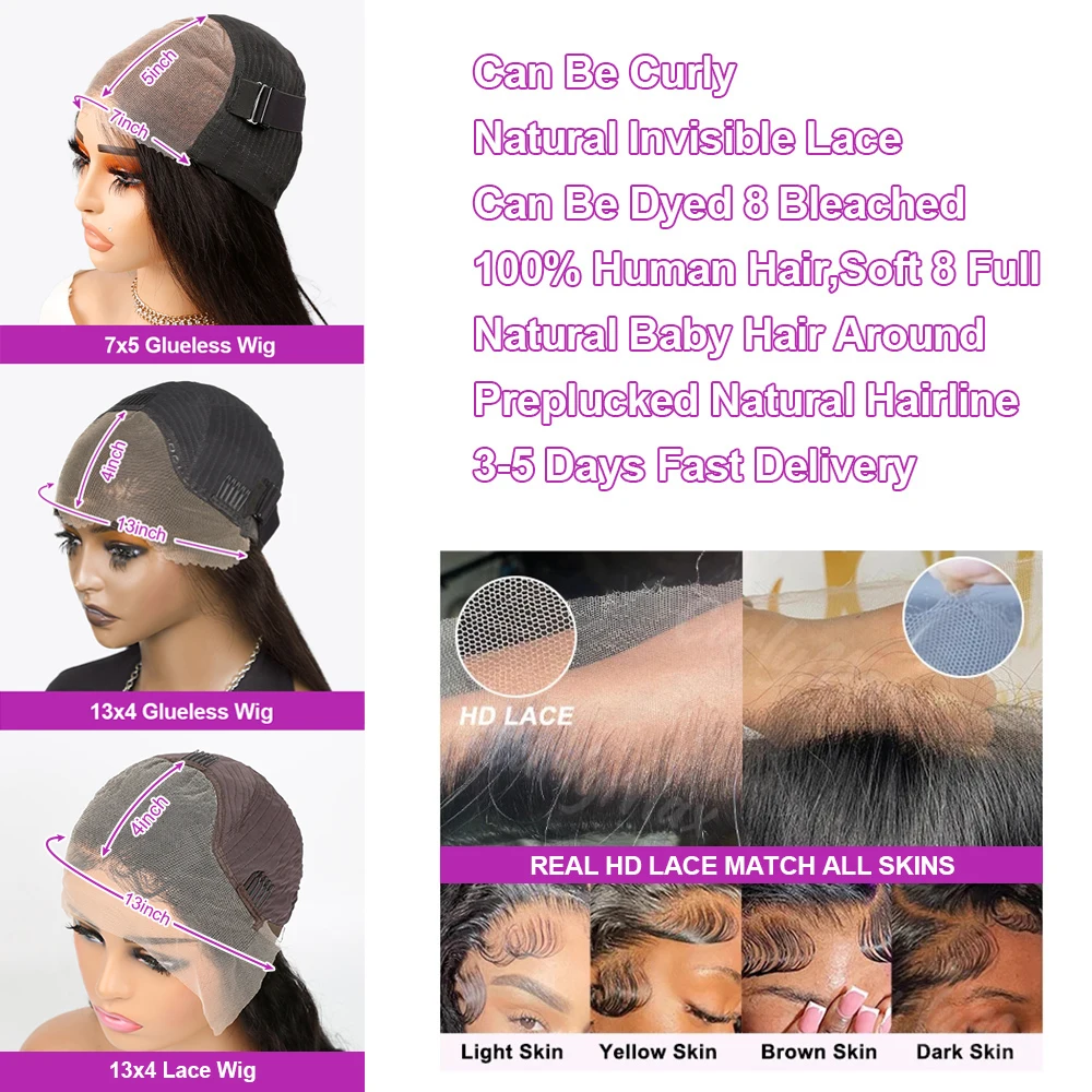 Peluca sin pegamento con ondas de agua profunda, cabello humano Wear And Go, peluca rizada rizada, peluca Frontal de encaje HD 13x6, peluca Bob corto para mujer, densidad 250