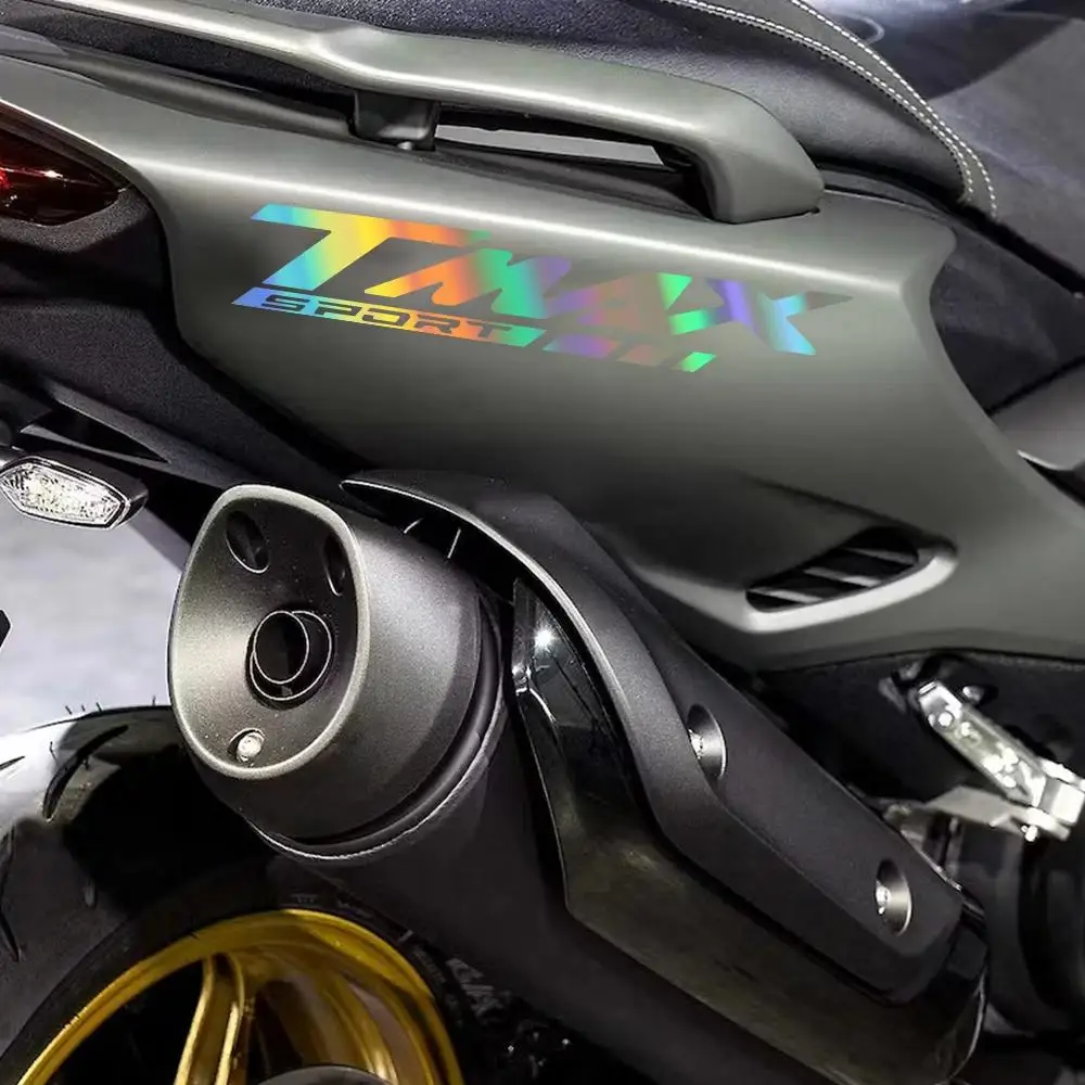 

2Pcs/set TMAX Sport Style Vinyl Sticker Waterproof Sun-Resistant PVC Decal for Scooter Fairing Motorcycle