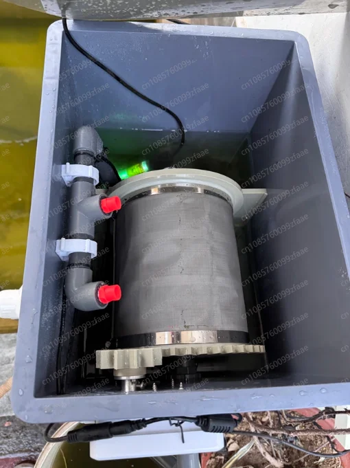 Aquaculture Micro Drum Filter Fish Pond Water Filtration System with Automatic Sewage Discharge