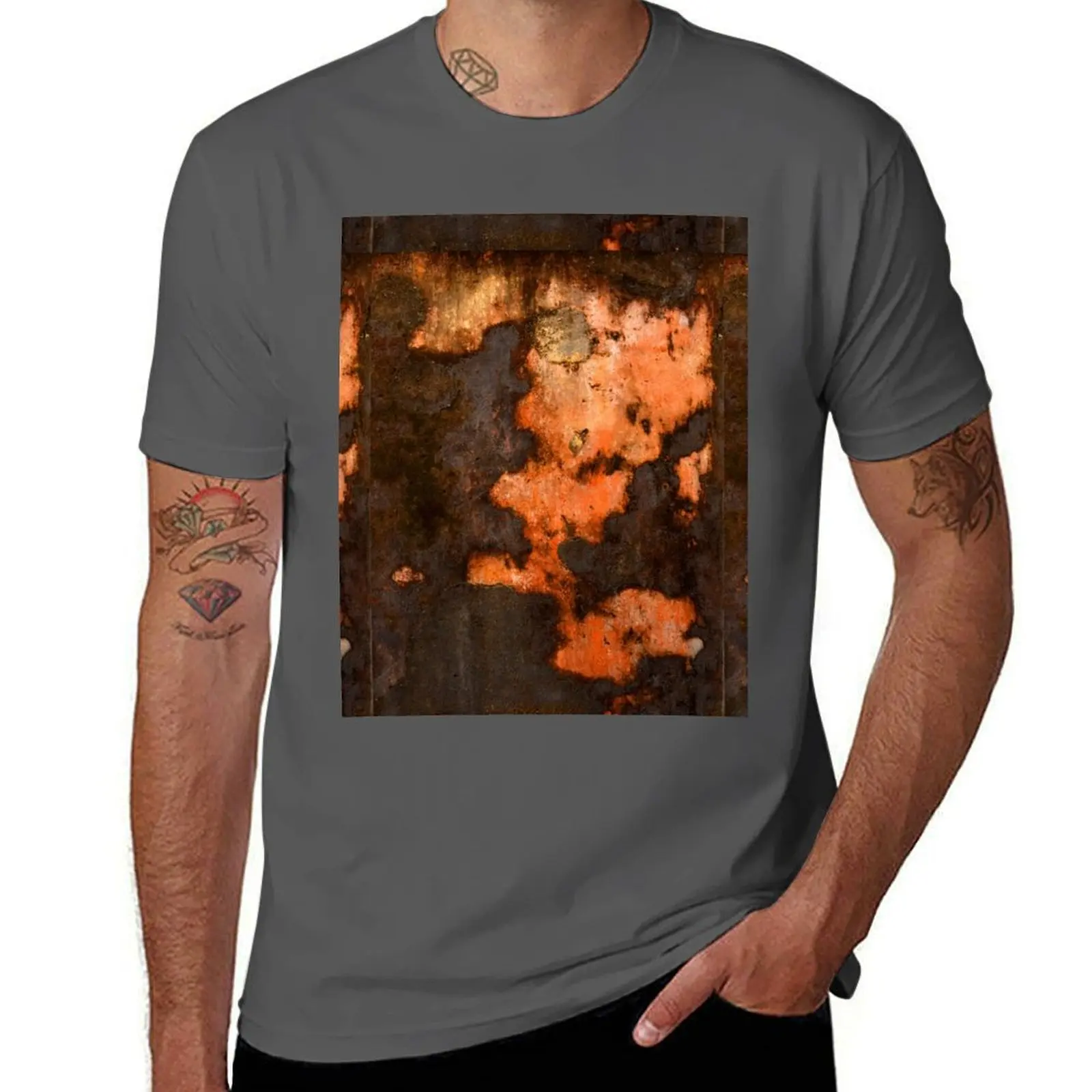 

Hue Water Damage T-Shirt Casual Lightweight Short Sleeve Top