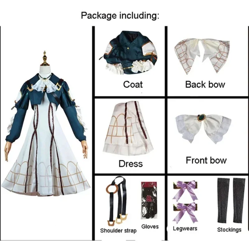

2025 Anime Cosplay Violet Evergarden Dress Costume for Women&Girls Halloween