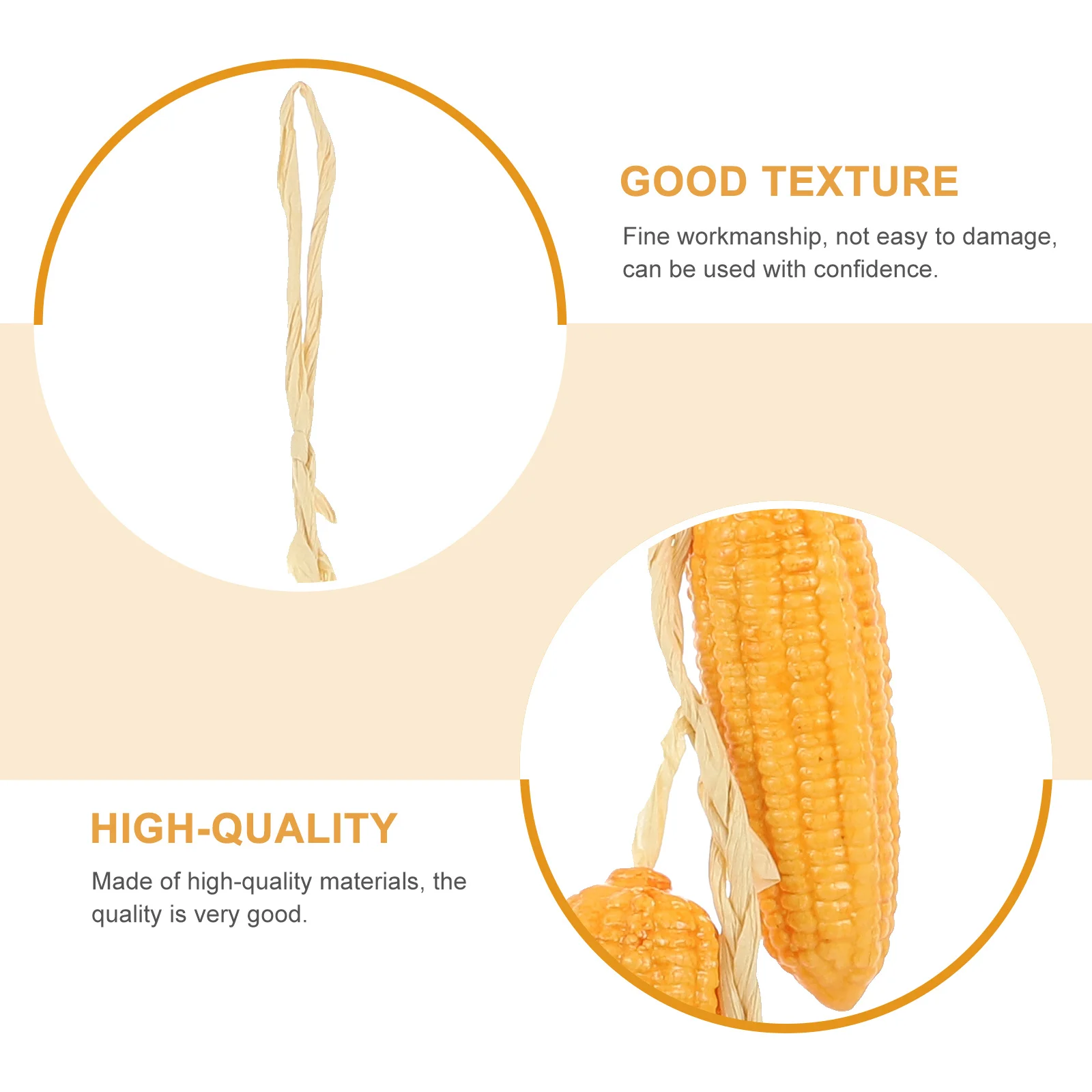 

3 pcs Artificial Corn Hanging Decor, Lifelike Simulation Corn String For Home Garden Wall Art, Fake Vegetables Pendant, Party