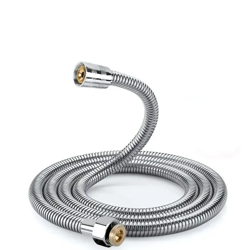 Baokemo Stainless Steel Shower Hose Explosion-Proof Large Flow Compression Resistance 1/2inch 2M