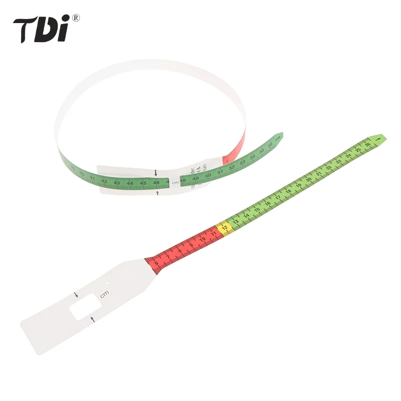 26-60cm Reusable Baby Head Circumference Tape Measure for Pediatrics Babies Plastic  Non-Stretchable with End Insert