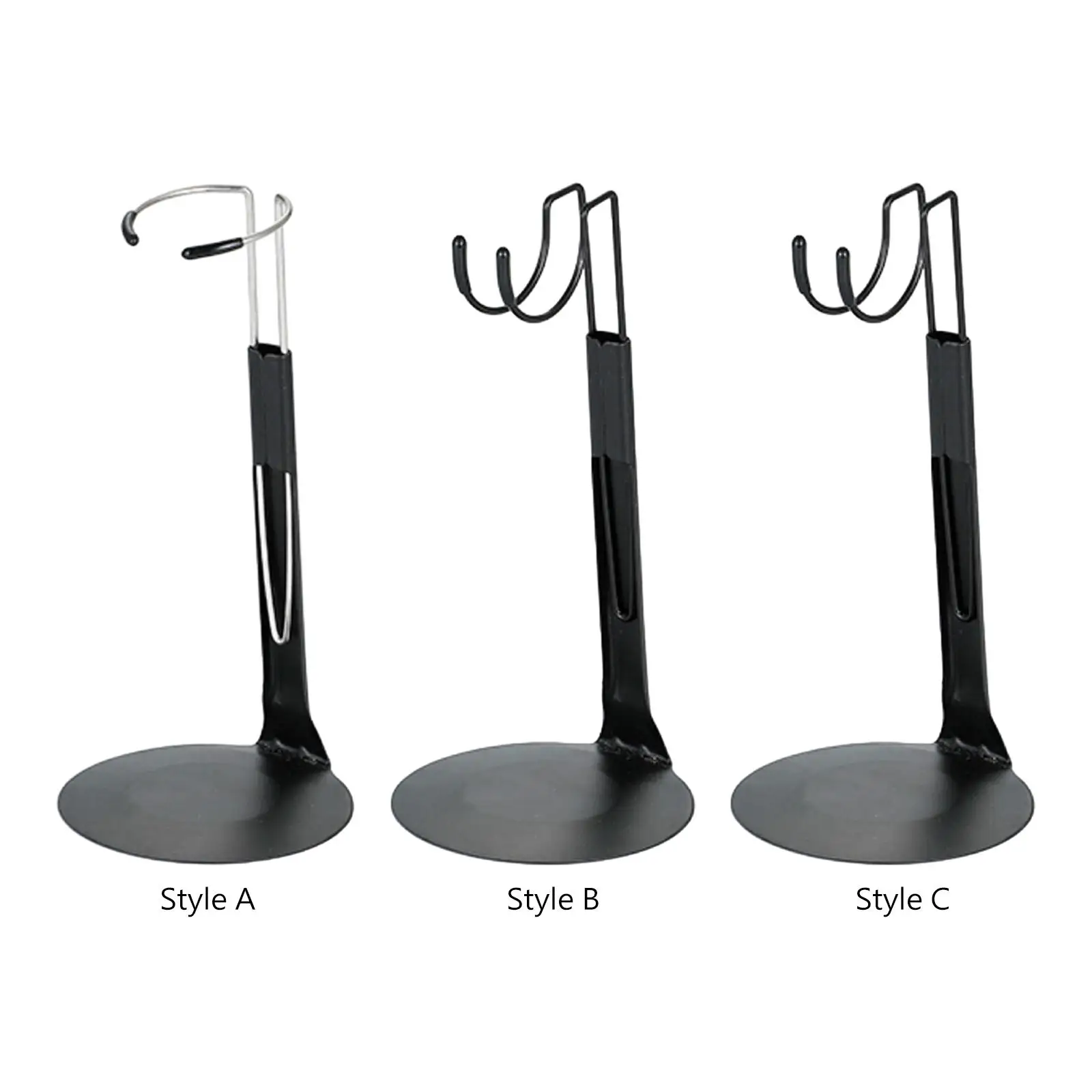 1/6 Doll Display Stand Adjustable Height Lightweight Portable Support Base for