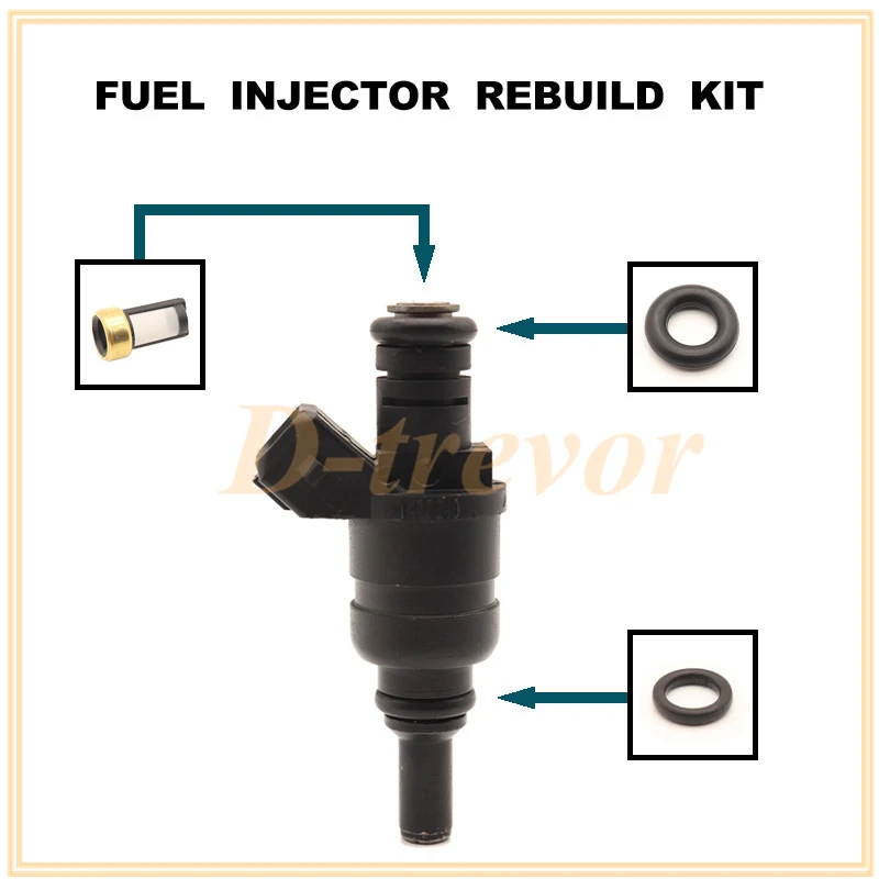 Kit de reparación de boquilla de inyector de combustible para BMW, 320i, 325i, 325ci, E46, M54, 1427240, 13537546244, 13537546245