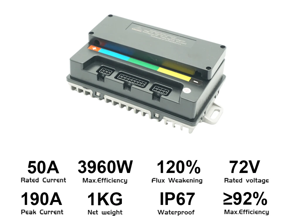 VOTOL EM50-7255 48 فولت-72 فولت 80A تيار مستمر موجة جيبية سكوتر كهربائي سكوتر تصحيح الأخطاء برمجة وحدة تحكم المحرك