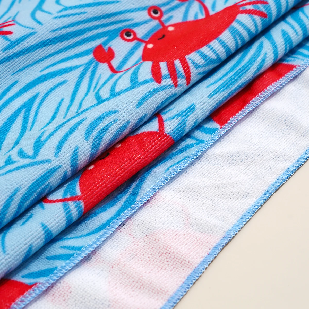 Happyflute 1Pc Baby Bath Towel Hooded Soft Coral Velvet Child Bathrobe Cute Cartoon Animal Toddler Sleeping Swaddle Wrap Blanket image 6