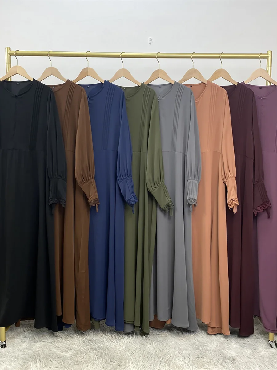 عباية تشاومينغ دبي Musulman De Mode فستان حجاب تركيا قفطان إسلامي ملابس إسلامية للنساء رداء متواضع قفطان ماروكين عيد 14