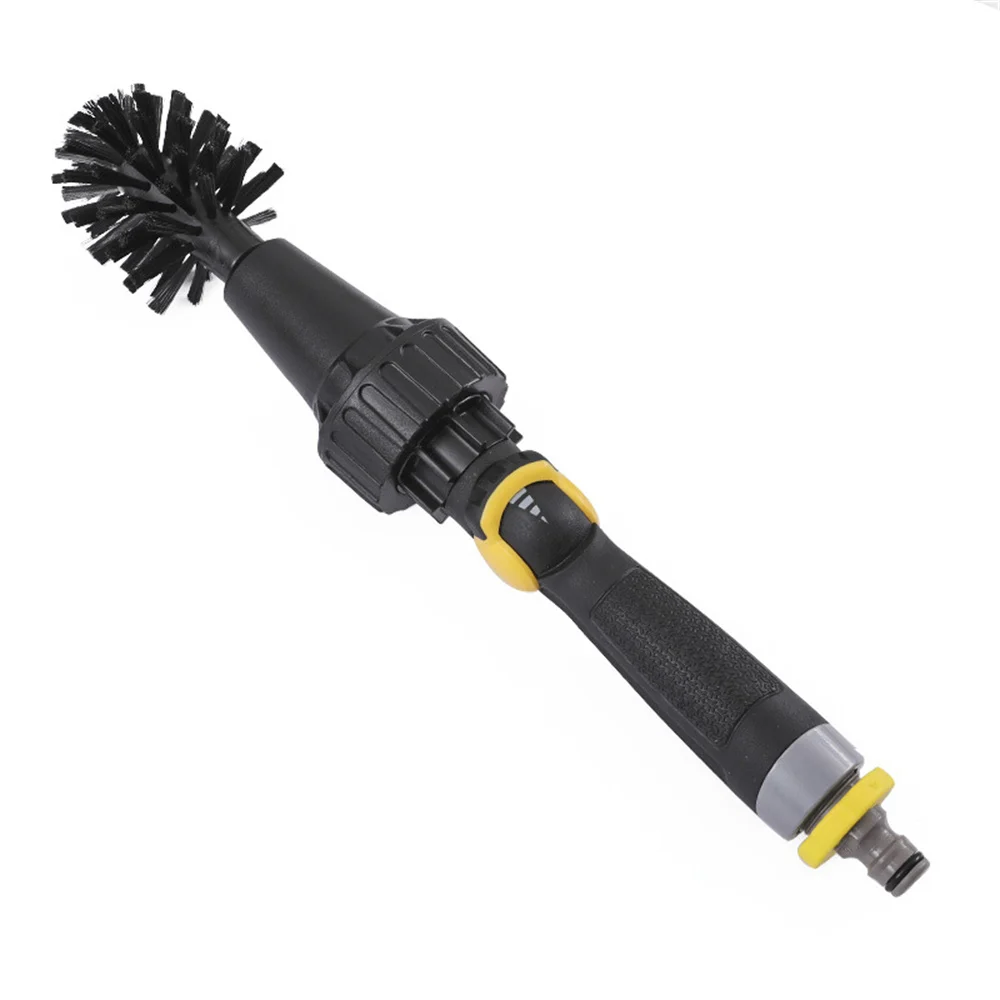 

Car Handle Washing Brush Clean Tools Water-driven Rotating Cleaning Brush For Car Motorcycle Bicycle Wheel Tire Rim Brush