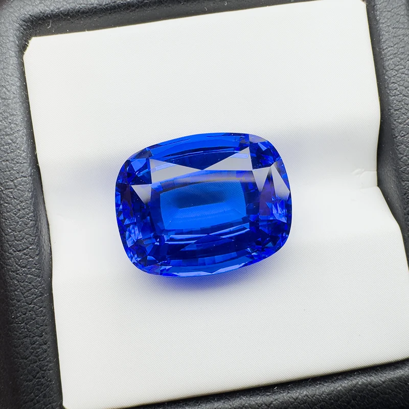 Cobalt Spinel Rectangular Cushion Cut 12x16mm 14.2ct VVS1 Gemstone for Gif Diy Jewelry Making with AGL Certificate