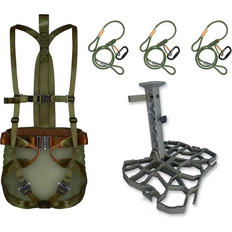 Complete Tree Saddle Hunting System - Includes Aluminum Tree Saddle Platform, Mondo Saddle Harness and Carrying Bag