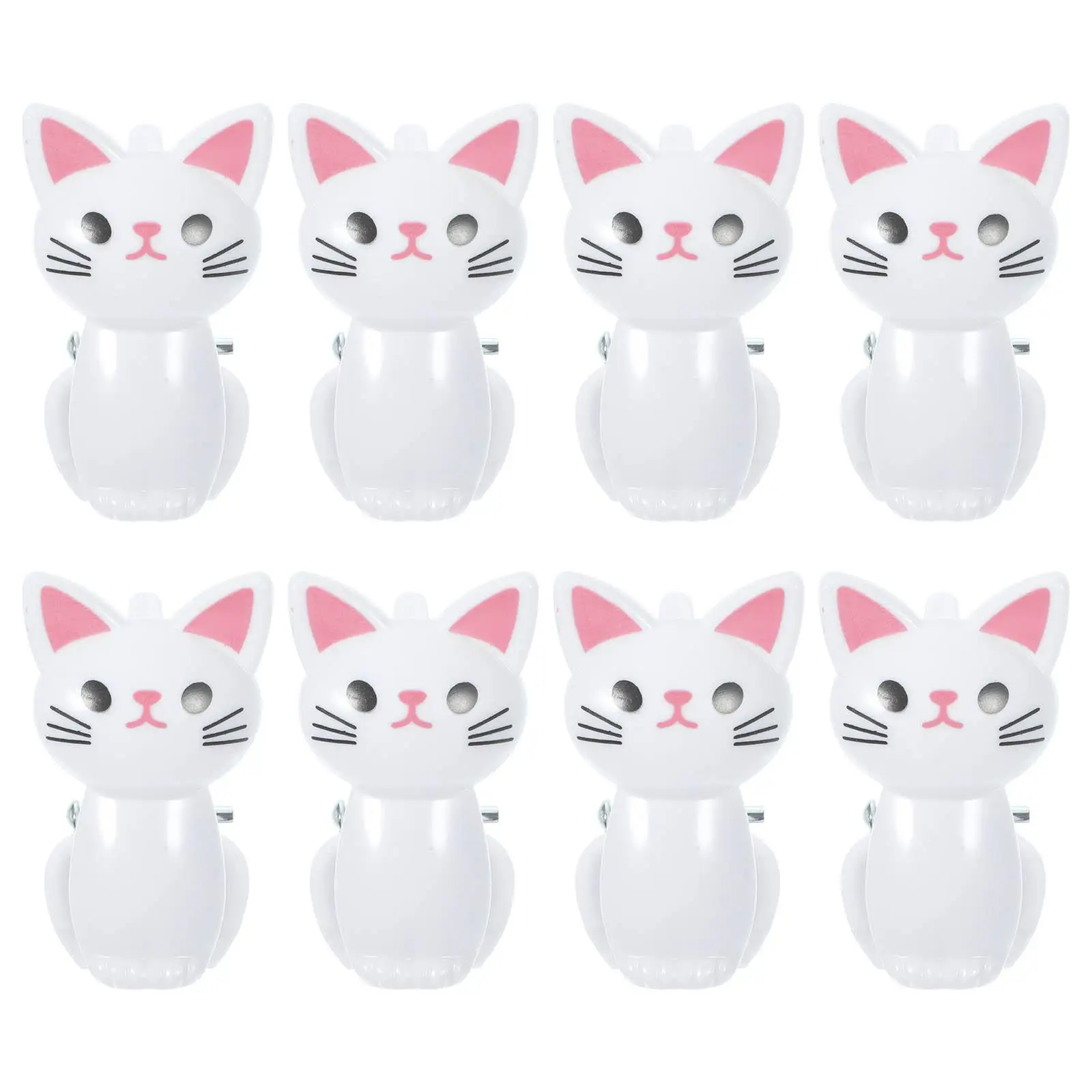 8 Pcs Bag Clips Sealing Small Chip Photo Reusable Food for Packaging Plastic Assorted Bags Snack Potato