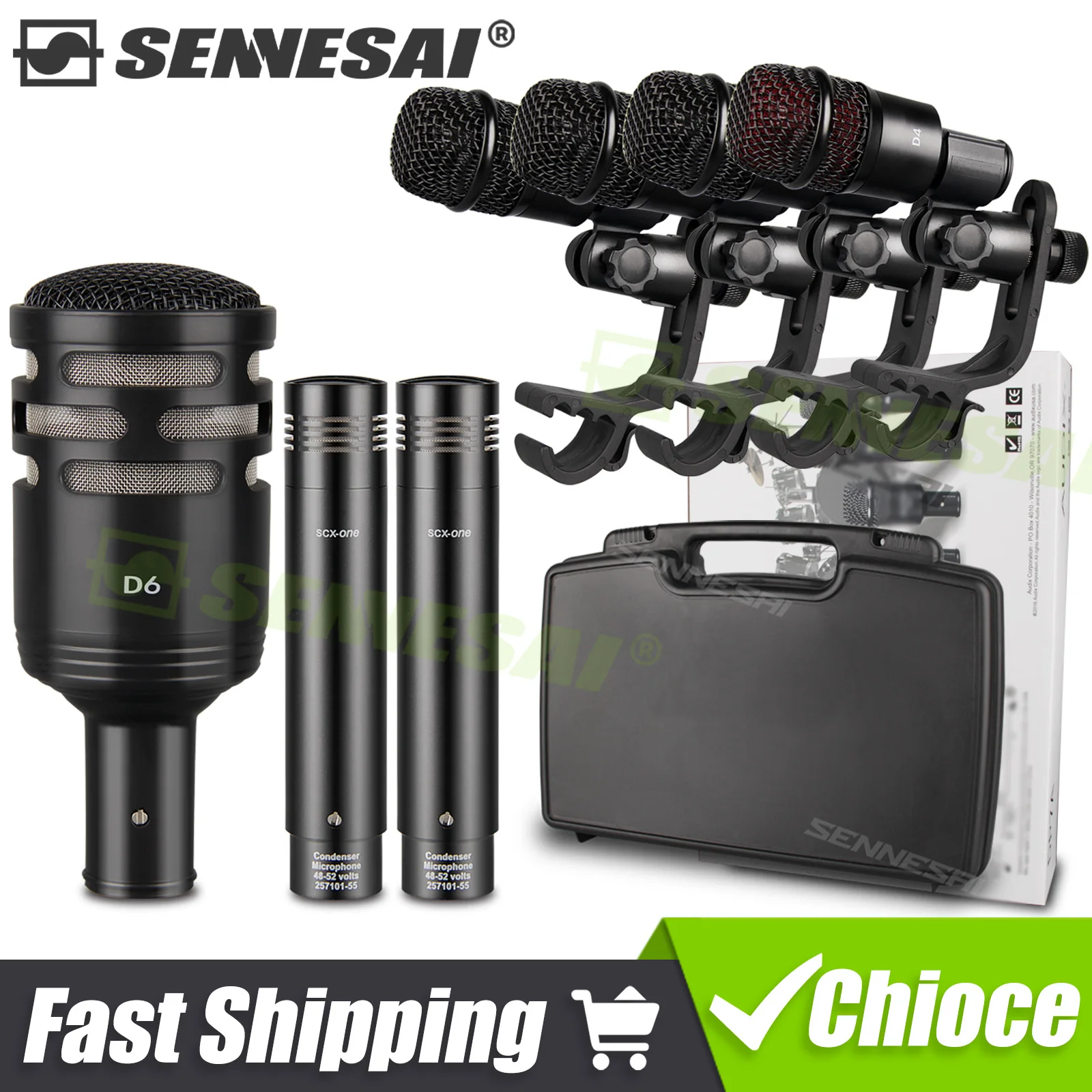 

DP7A Проводной динамический барабанный микрофон из 7 предметов (металл) — набор микрофонов для ударных басов, Tom/Snare и тарелок с коробкой Высочайшее качество!