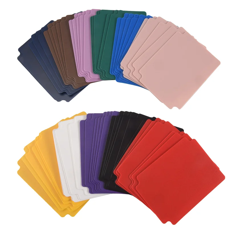 

B93B-разделители для карточек, 60 шт. многоцветные разделители страниц для карточек, матовые разделители карточек, для карточек офисных игр