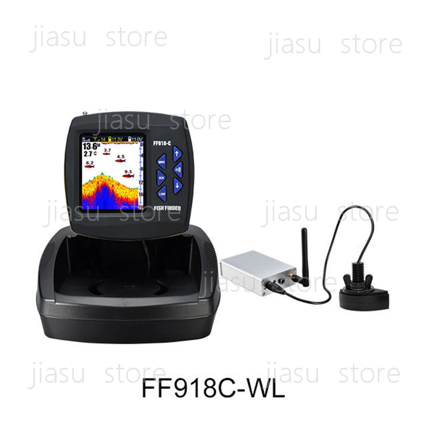 

FF918-CWL Remote Control Bait Boat Fish Finder 3.5" LCD perating range 300m Depth Range 100M Wireless Fishing Three languages