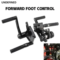 Black Forward Control Foot pegs For Harley Softail Springer Fat Boy Lo Heritage Springer Night Train Rocker Breakout 2000-2017