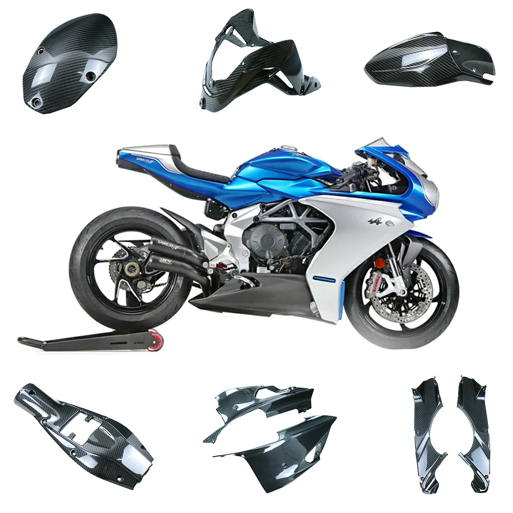 

100% Dry Full Carbon Fiber For MV Agusta SuperVeloce 800 2020 2021 2022 2023 2024 2025 2026 Motorcycle Full Fairing Kits