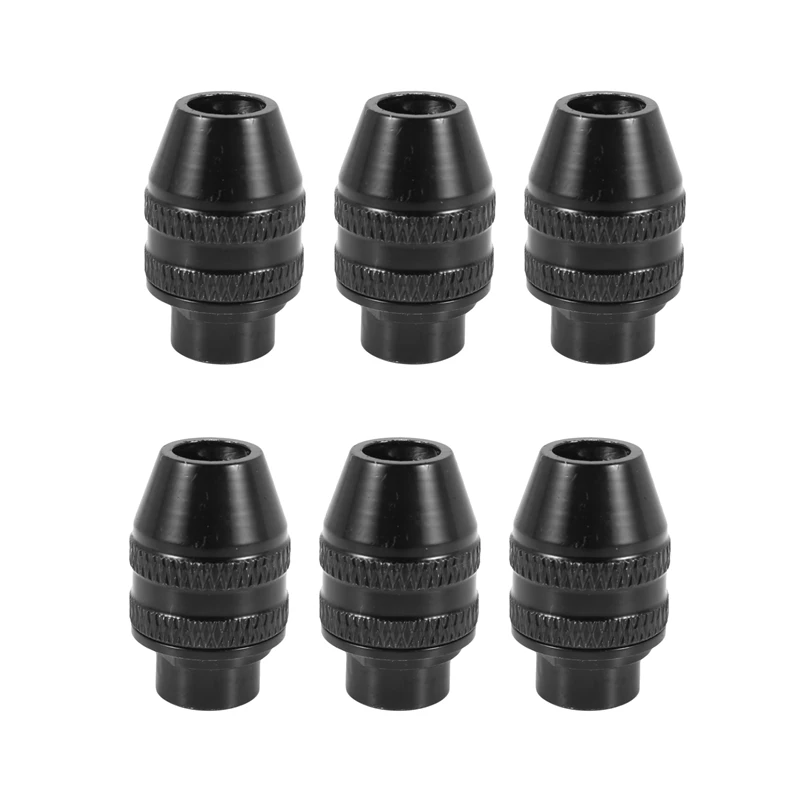 6Pcs Multi Quick Change Keyless Chuck Universal Chuck Replacement For Dremel 4486 Rotary Tools 3000 4000 7700 8200