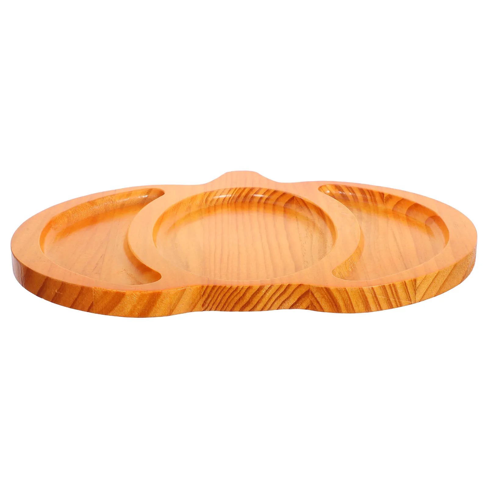

Rustic Pumpkin Shaped Wooden Tray Unique Design Material Festive Occasions Snacks Fruits Party Decor Wooden Pumpkin Tray