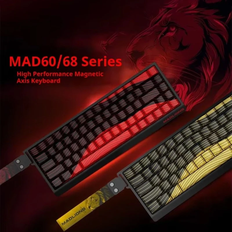 

Madcatz Mad60/68he Magnetic Axis Keyboard Wired Hot Swap 61/68key Rgb Esports Mechanical Keyboard For Customized Gamer Gifts