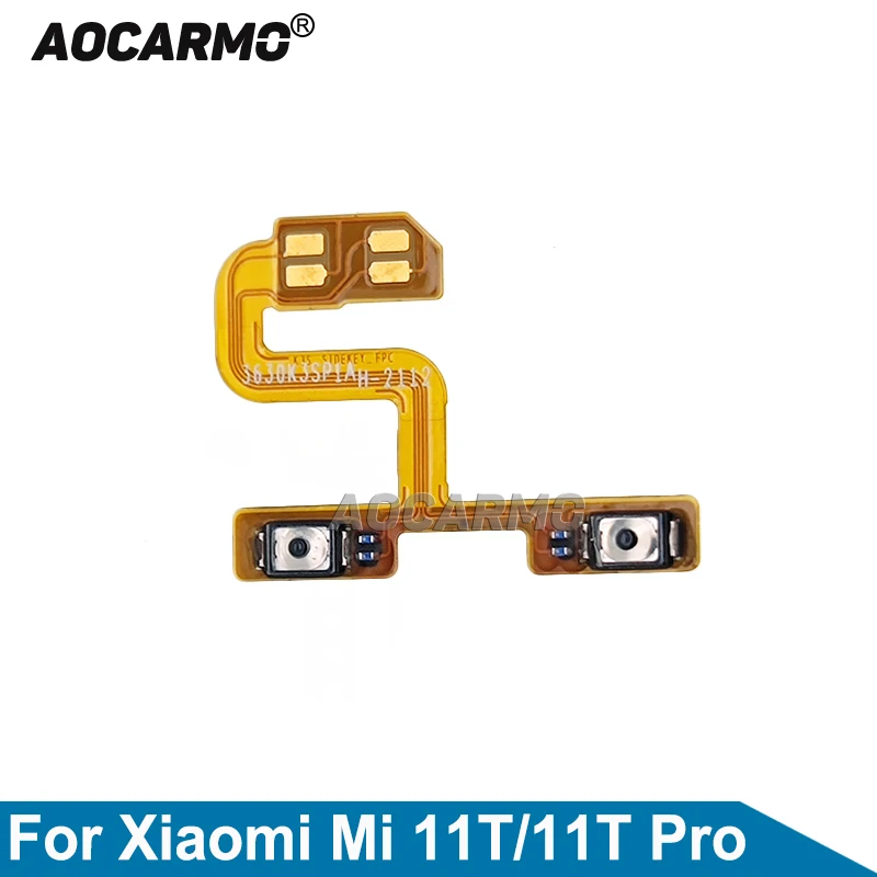 

Aocarmo For Xiaomi 11T Pro Mi 11T Volume Up/Down Buttons Flex Cable Replacement Part