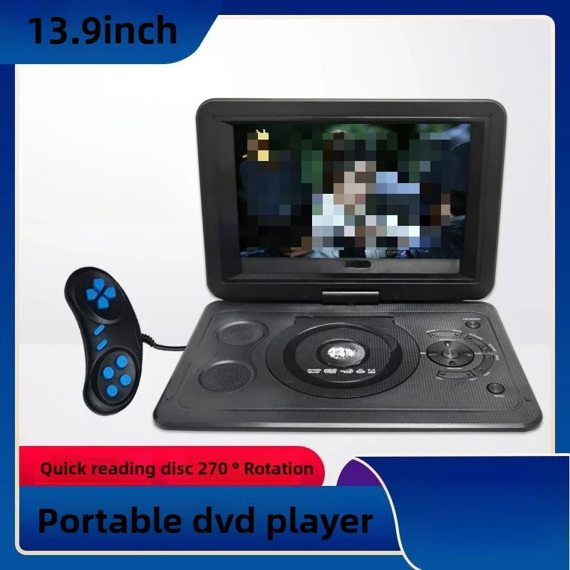 televiseur-portable-multifonction-haute-definition-de-139-pouces-lecteur-dvd-mobile-lecteur-dvd-de-voyage-270-°-Ecran-rotatif