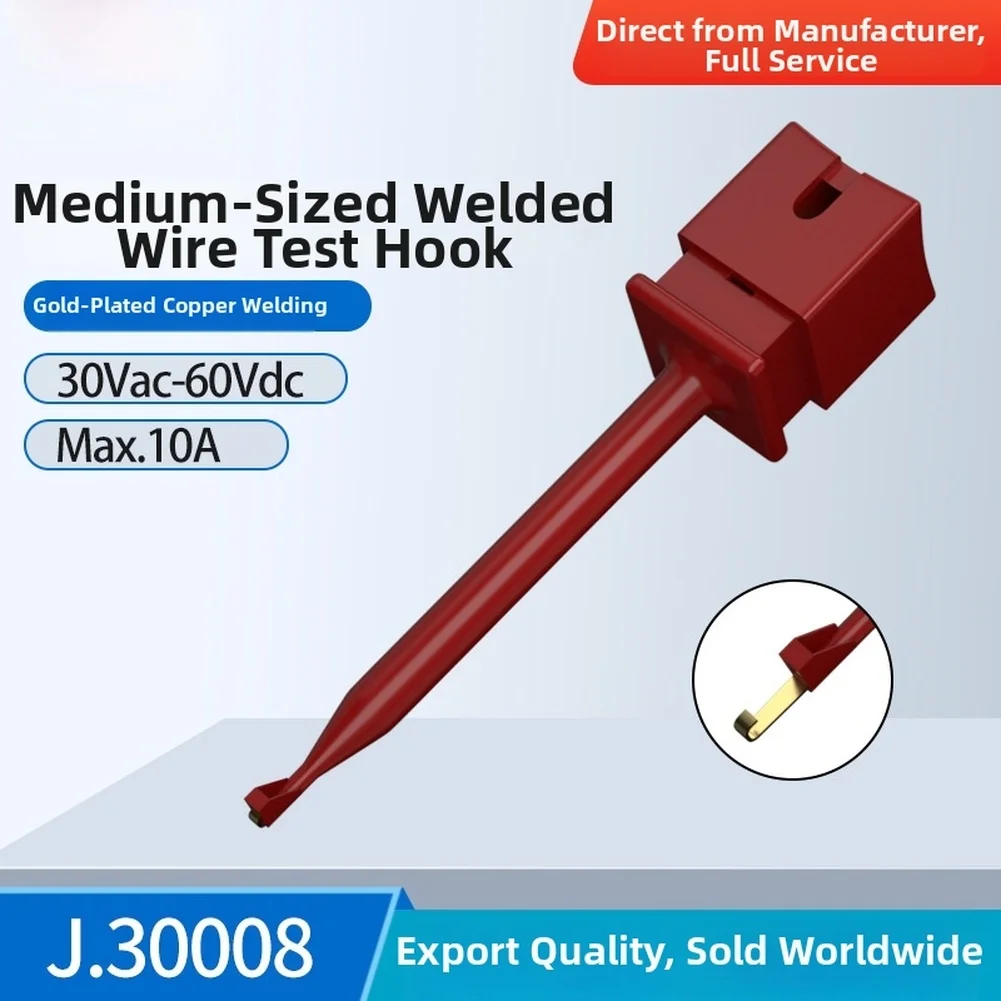 Test Hook Copper PA Material For Logic Analyzer Welding Type Accurate Test Values Power Tools Copper/ABS Test Hook Spare Parts
