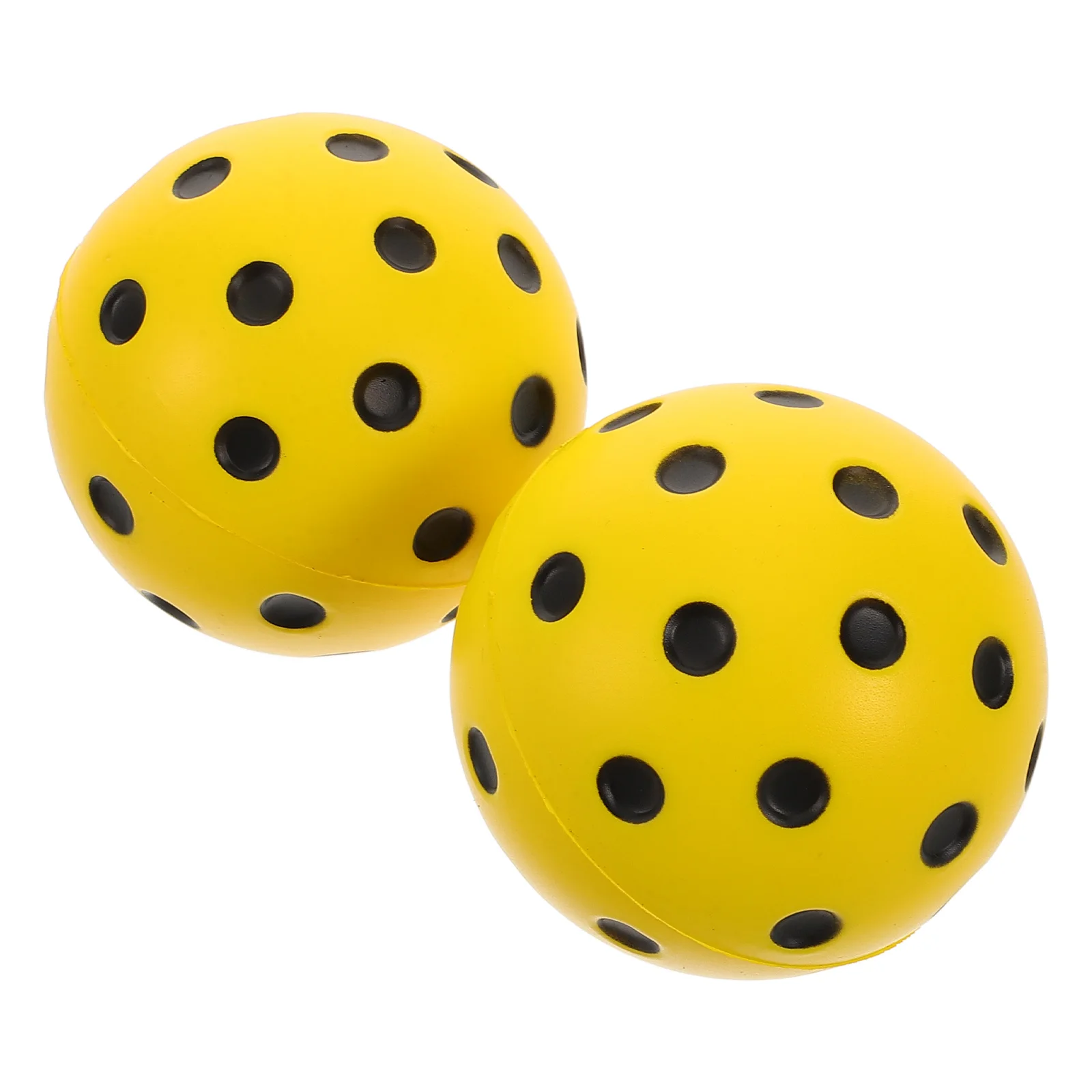 2 stücke Geräuscharm Pickleball Bälle Weiche Pu Schaum Indoor Outdoor Training Sport Stille Leichte Mini Pickleball Für Schulen