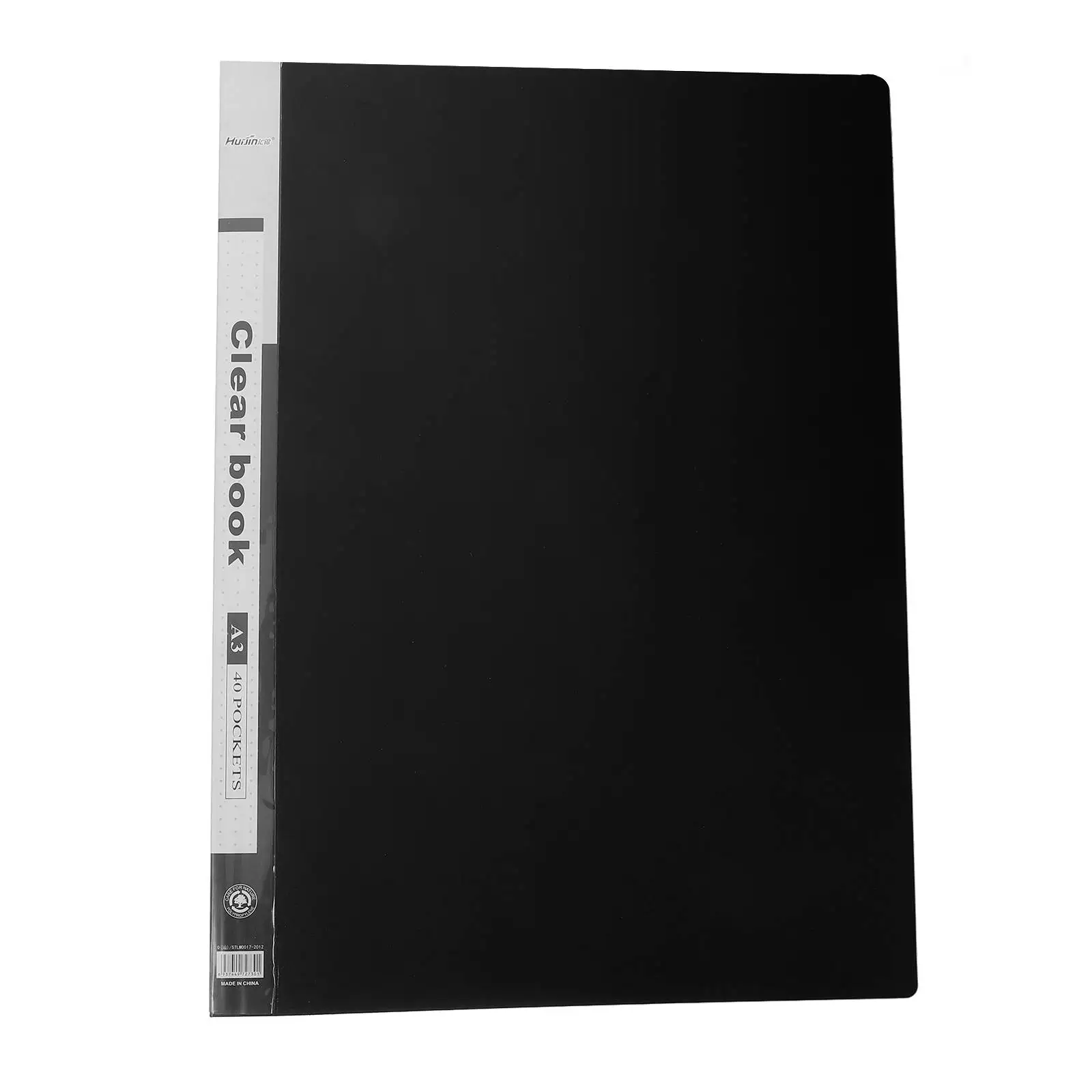 

A3 File Organizer 40 Pages Transparent Plastic Sleeves Red Large Capacity PP Clear Pocket Lightweight Portable