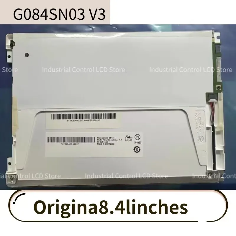 Novo módulo de exibição LCD G084SN03 V3 G084SN03 V.3 genuíno de 8,4 polegadas 800 × 600