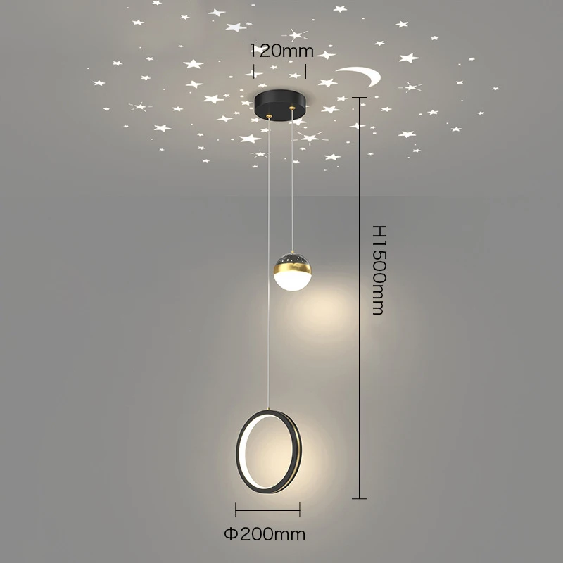 Modern LED Pendant Light Indoor Lighting For Home Bedroom Bedside Lights Living Room Dining Table Aisle Decoration Hanging Lamp images - 6