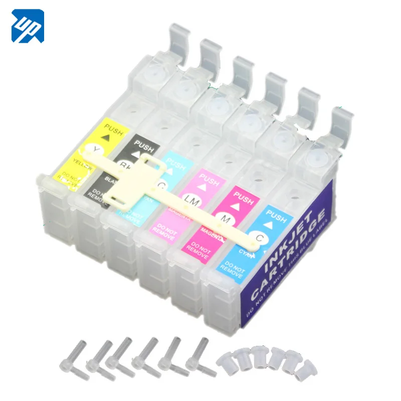 엡손 빈 CISS 잉크 카트리지, R1390 R1400 R1410 R260 R265 R270 R360 R380 R390 1390 1400 1410 1500 1500W 1430, 6 개