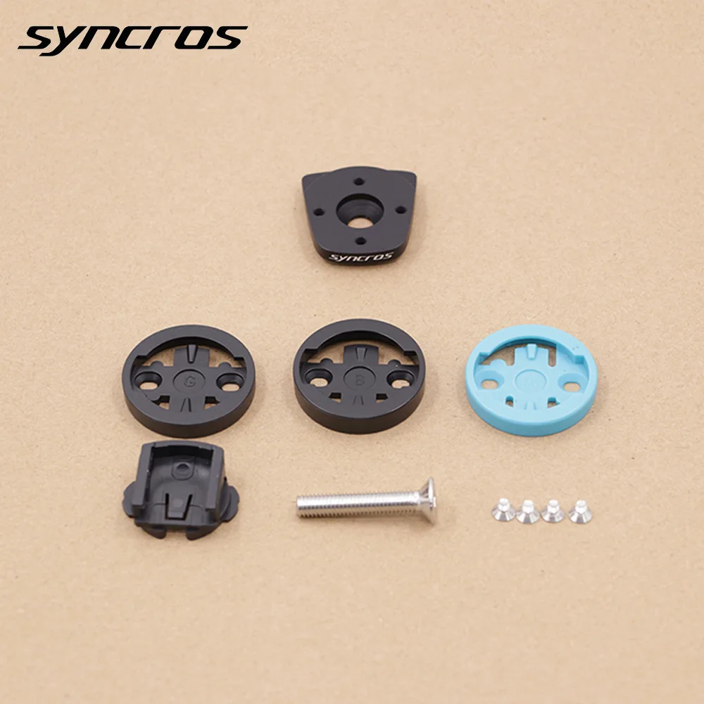 

Syncros Top Cap Integration Computer Mount Compatible with Garmin Wahoo Bryton Fraser IC SL WC DC XC Handlebars Cockpit AM Stems