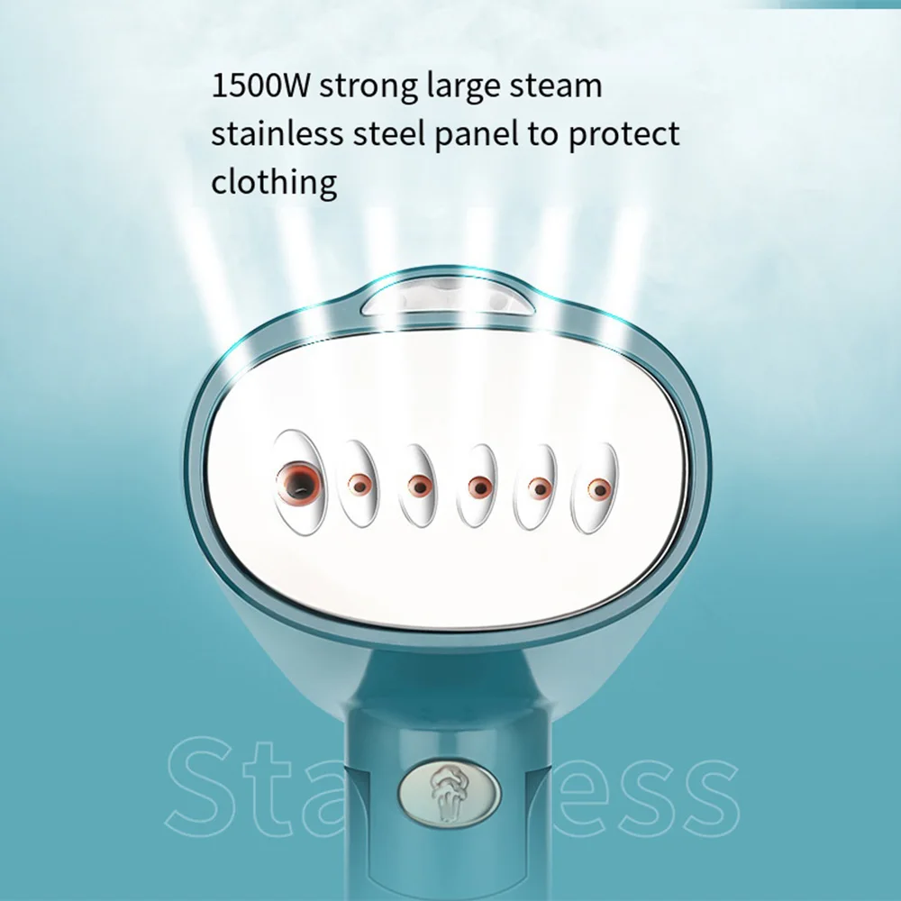 Foldable Handheld Steam Iron, Wrinkle Remover, Quick Heating in 30 Seconds, Portable Mini Fabric Steam Iron, Suitable for Travel