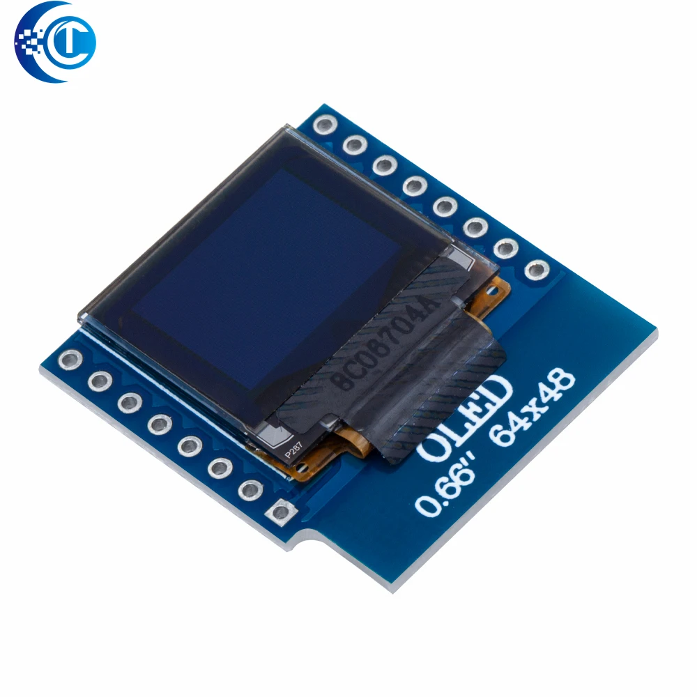 0.66 inch OLED Display Module for WEMOS D1 MINI ESP32 Module for Arduino AVR STM32 64x48 0.66" LCD Screen IIC I2C OLED