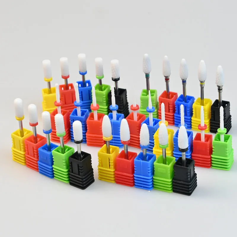 

1PCS Ceramic Nail Drill Bits, Professional 3/32 inch Electric Manicure Pedicure Drill Bits Nail Tech Set for Acrylic Gel Nails