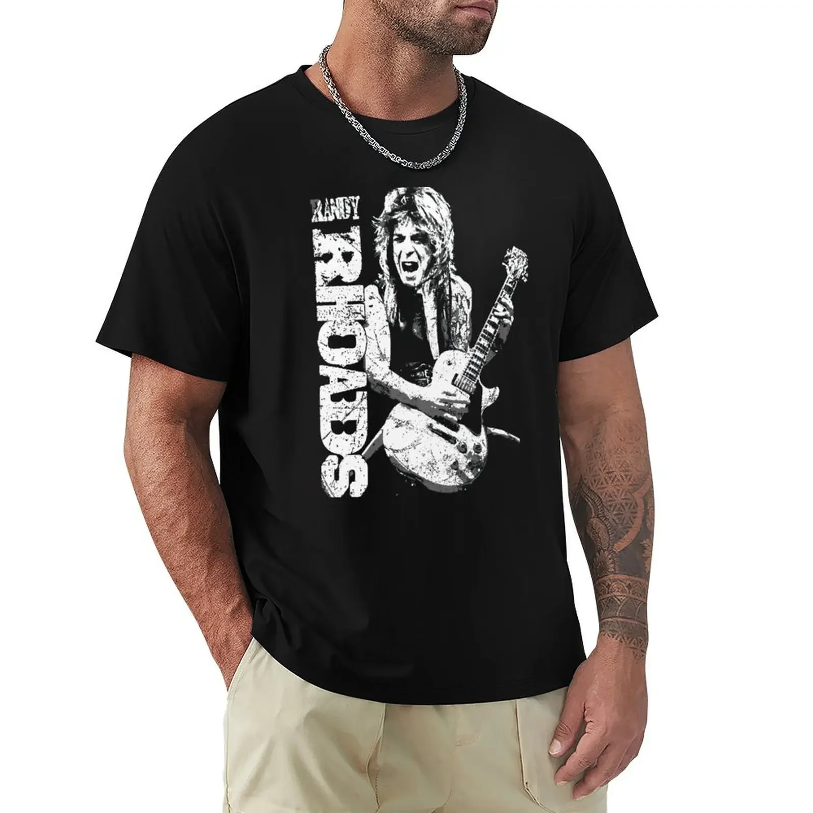 Pride Of Randy Rhoads Classic Tshirt Team T-Shirt street wear anime figures oversizeds sweat fruit of the loom mens t shirts